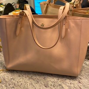 Tory Burch Light Pink Zip Tote.  Used and in great condition.